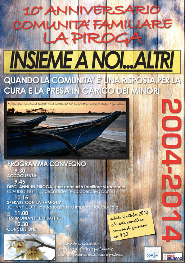 10° anniversario Comunità La Piroga